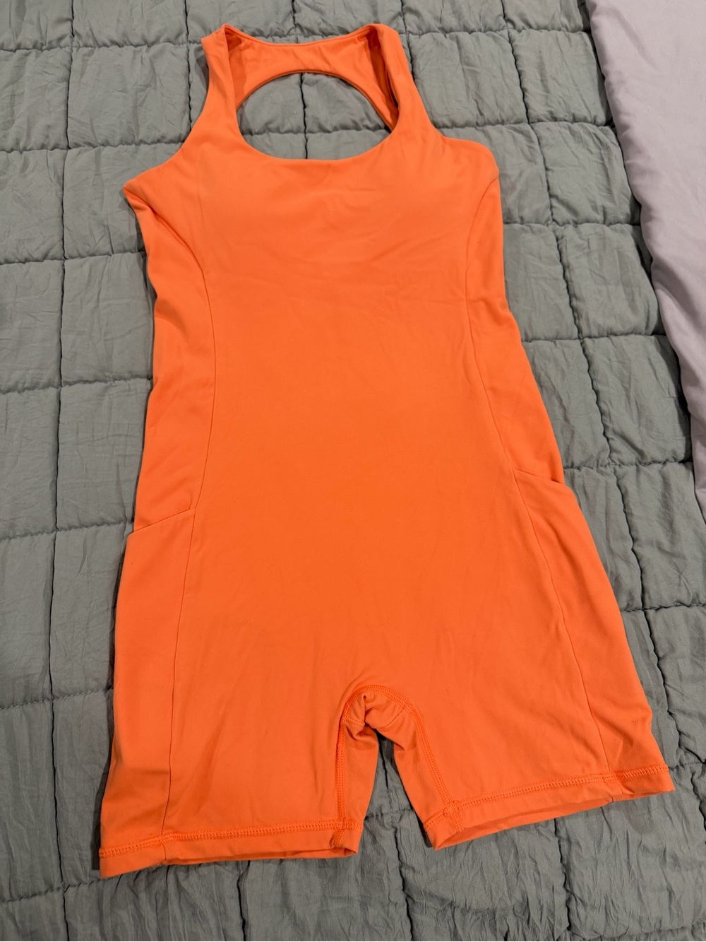 ILUS - Women’s Orange Shapewear Romper -